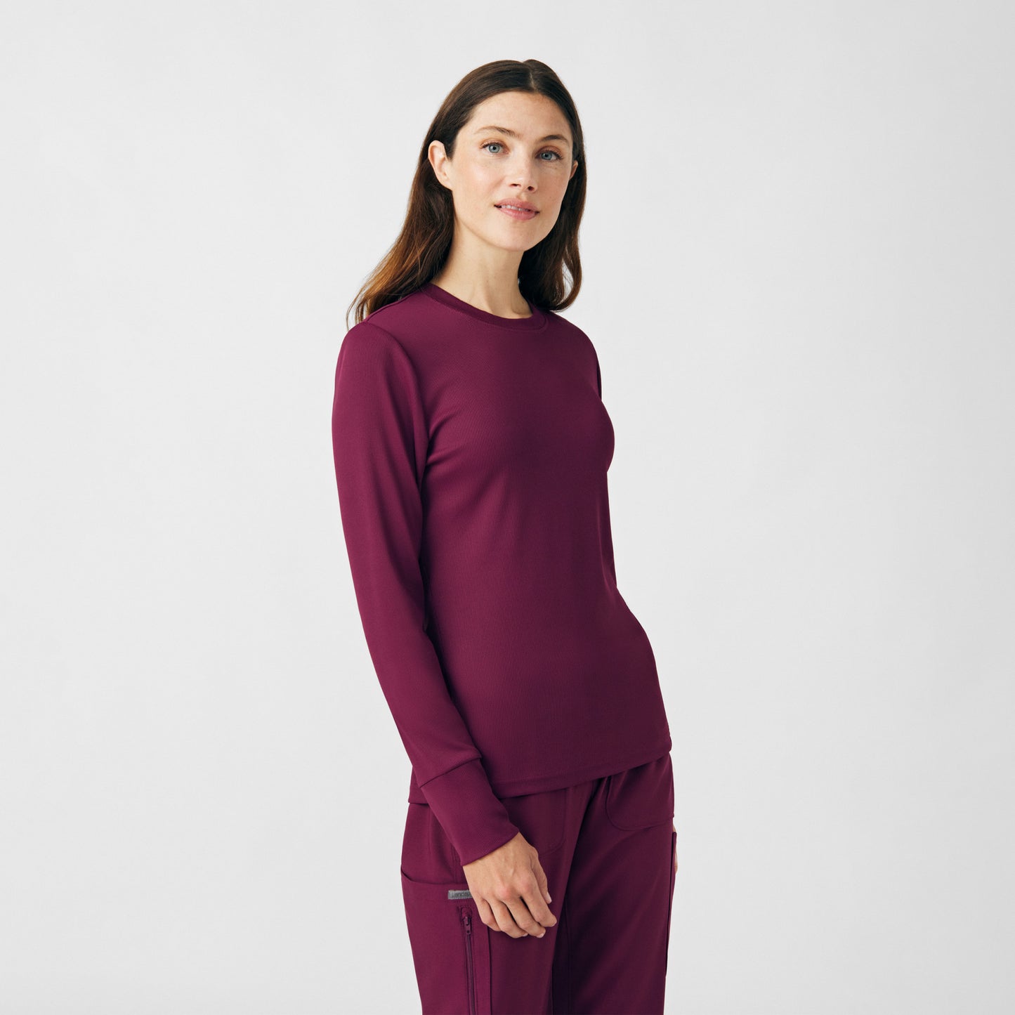 Forward 1-Pocket Long-Sleeve Tee  | Wine