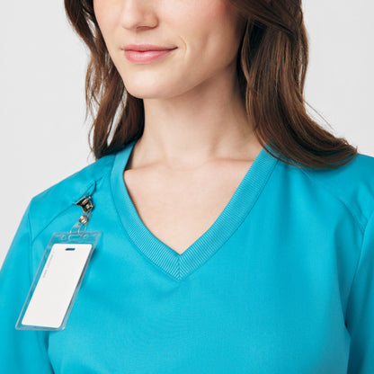 ProFlex 3-Pocket V-Neck Top  | Teal