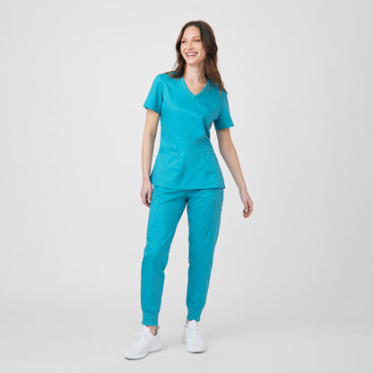 ProFlex 3-Pocket V-Neck Top  | Teal