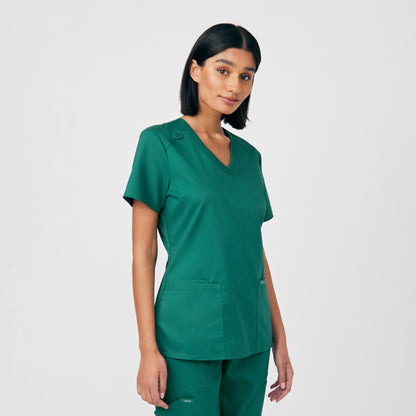 ProFlex 3-Pocket V-Neck Top  | Hunter