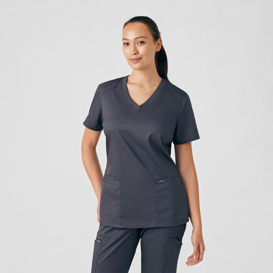 ProFlex 3-Pocket V-Neck Top  | Graphite
