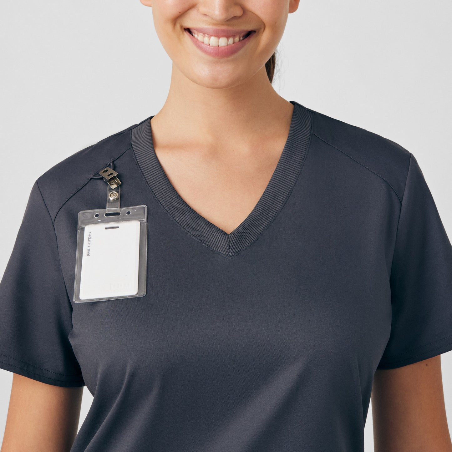 ProFlex 3-Pocket V-Neck Top  | Graphite
