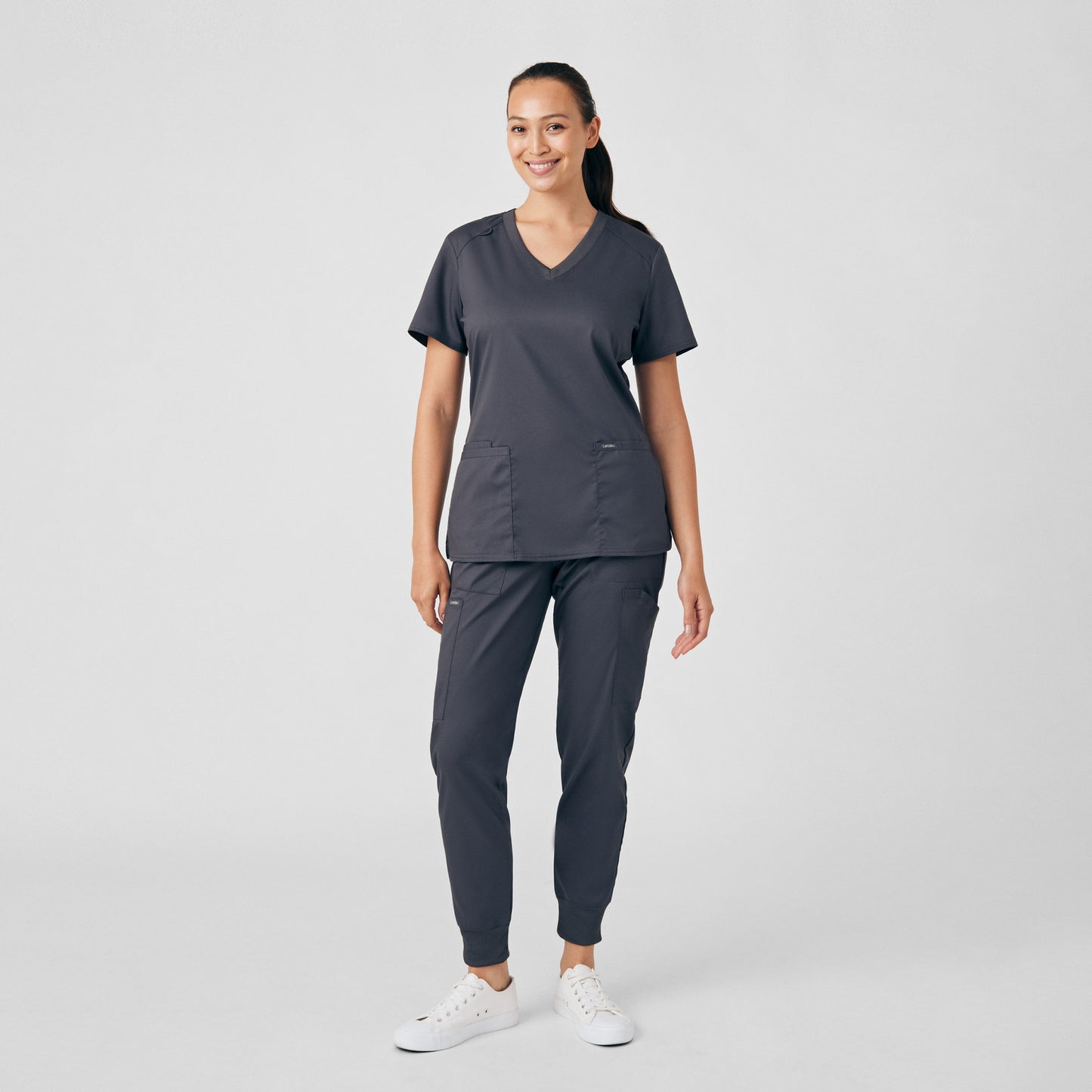 ProFlex 3-Pocket V-Neck Top  | Graphite