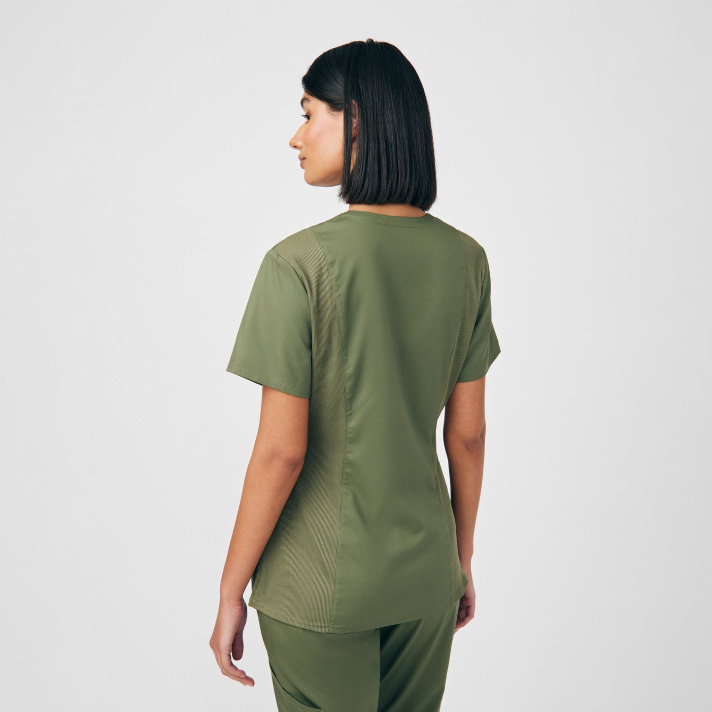 ProFlex 3-Pocket V-Neck Top  | Olive Moss
