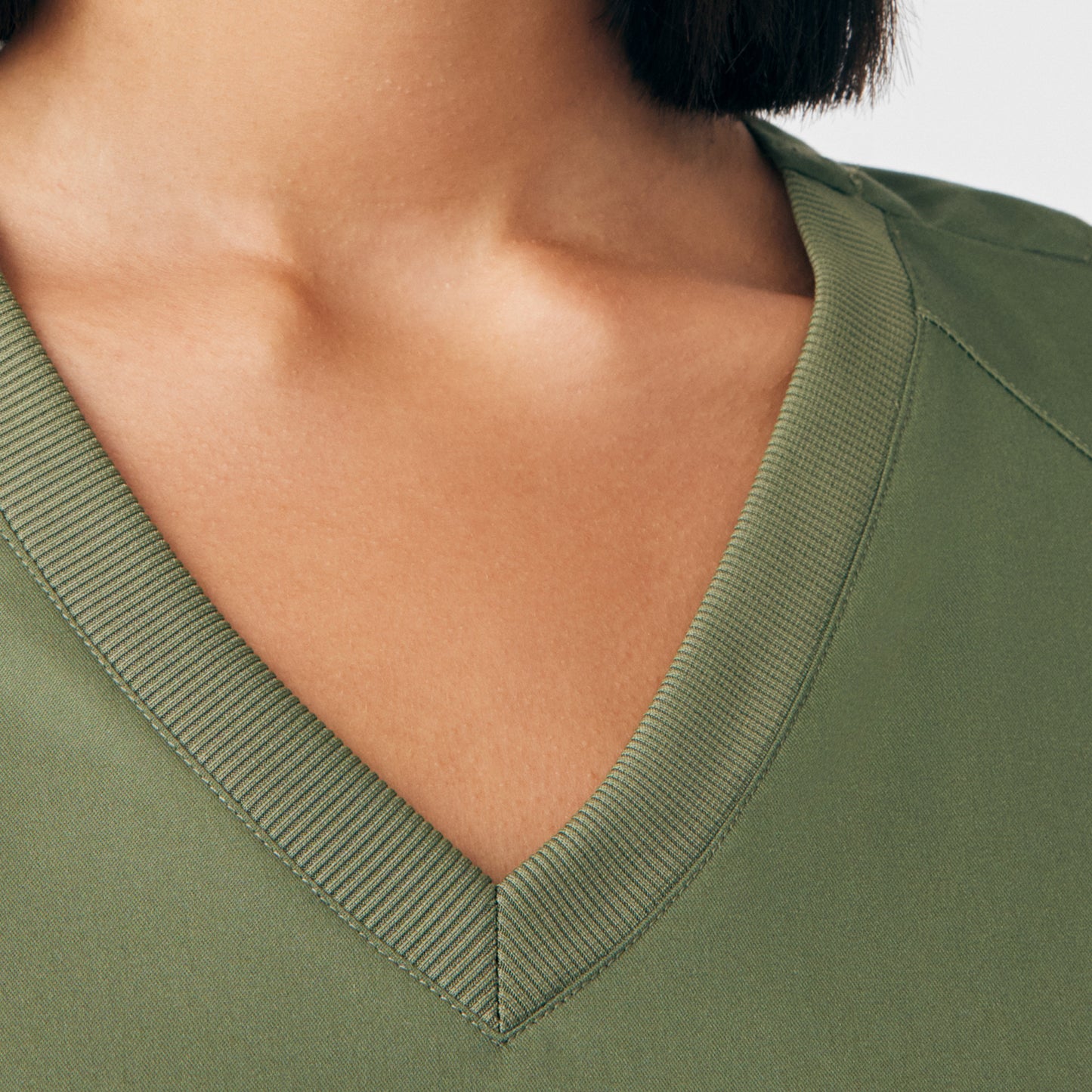 ProFlex 3-Pocket V-Neck Top  | Olive Moss
