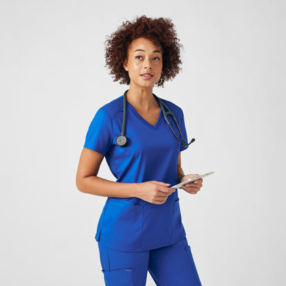 ProFlex 3-Pocket V-Neck Top  | Royal