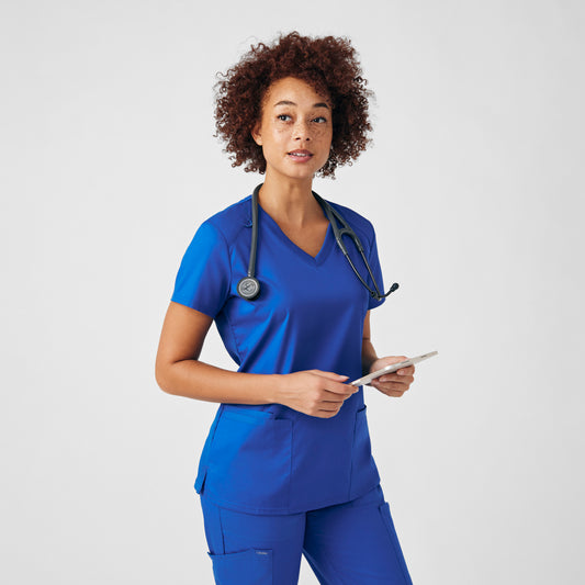ProFlex 3-Pocket V-Neck Top  | Royal