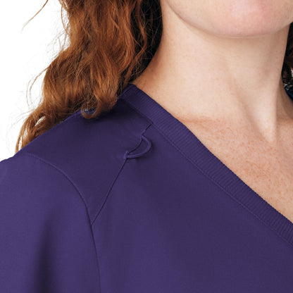 ProFlex 3-Pocket V-Neck Top  | Grape
