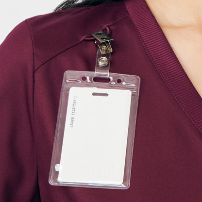 ProFlex 3-Pocket V-Neck Top  | Wine