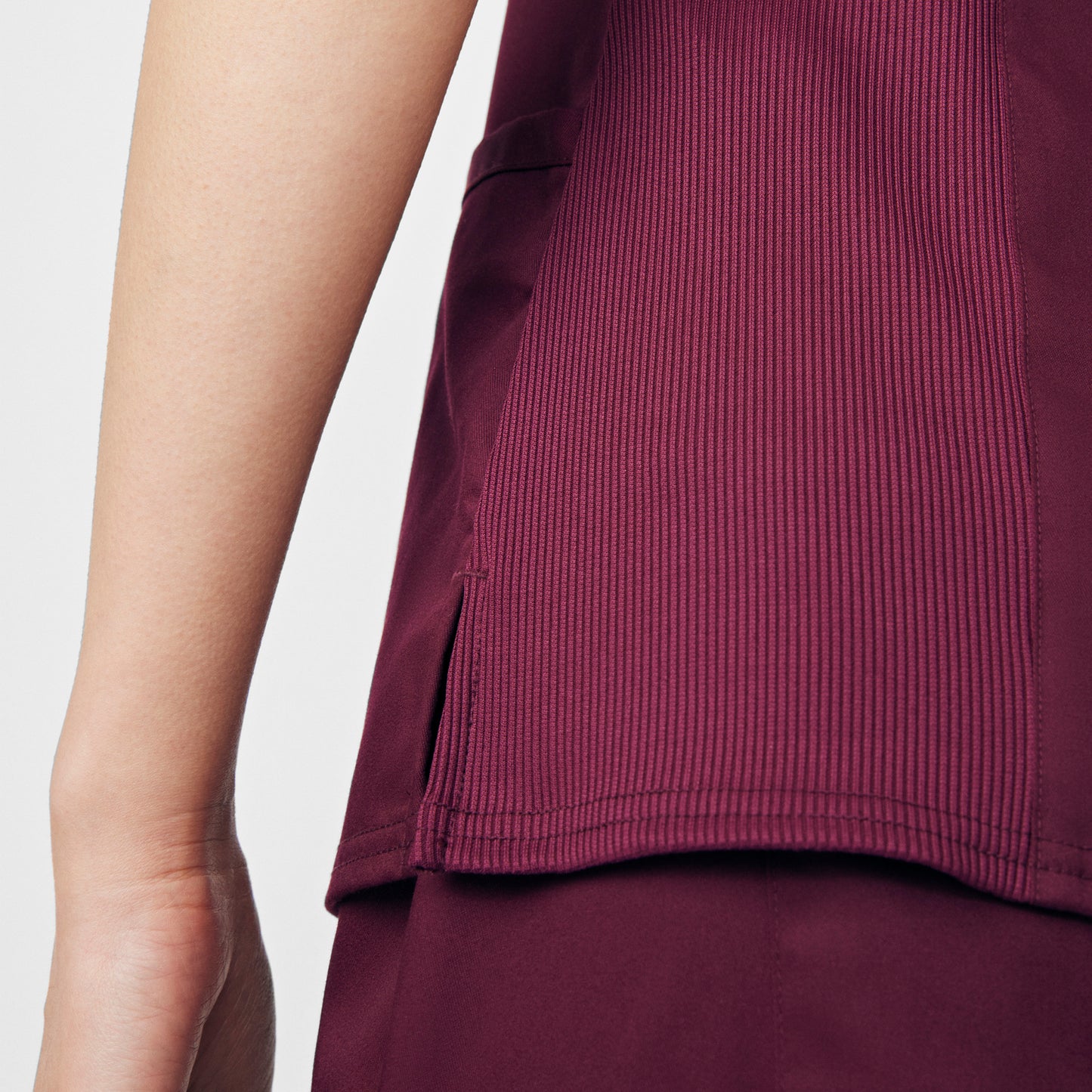 ProFlex 3-Pocket V-Neck Top  | Wine