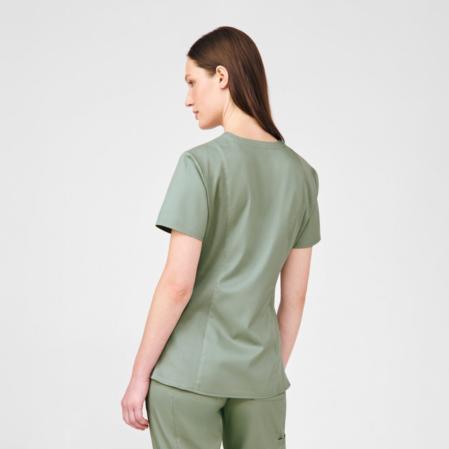 ProFlex 3-Pocket V-Neck Top  | Seagrass