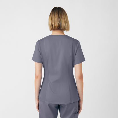 ProFlex 3-Pocket V-Neck Top  | Steel