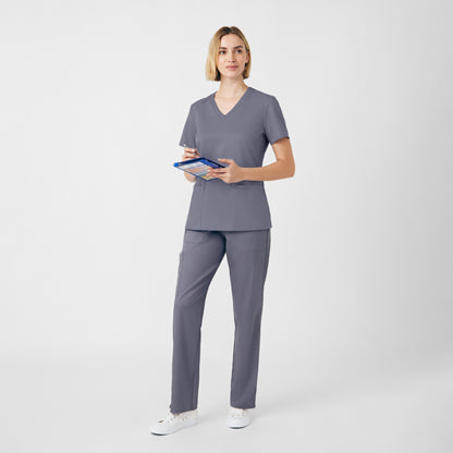 ProFlex 3-Pocket V-Neck Top  | Steel