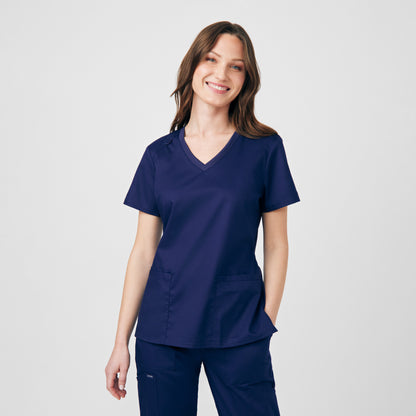 ProFlex 3-Pocket V-Neck Top  | True Navy