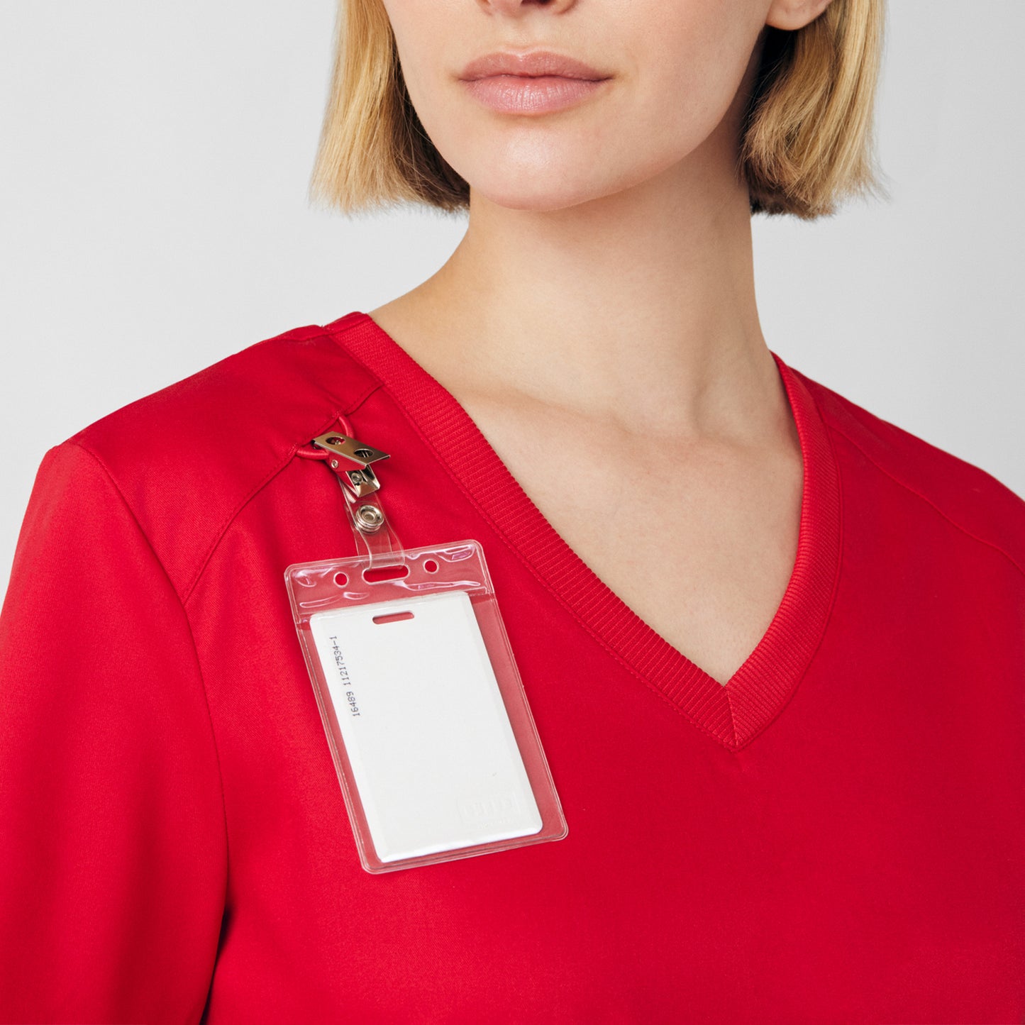 ProFlex 3-Pocket V-Neck Top  | True Red