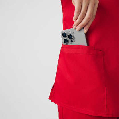 ProFlex 3-Pocket V-Neck Top  | True Red