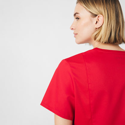 ProFlex 3-Pocket V-Neck Top  | True Red