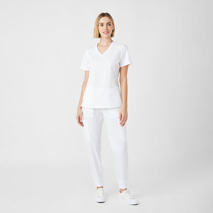 ProFlex 3-Pocket V-Neck Top  | White