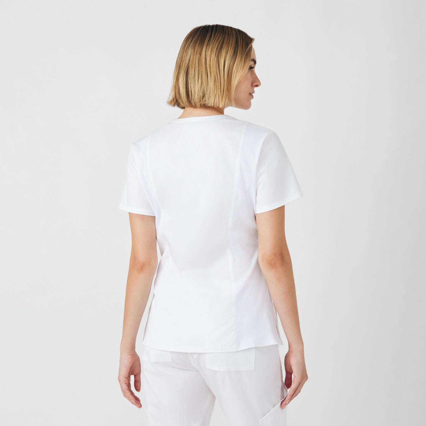 ProFlex 3-Pocket V-Neck Top  | White