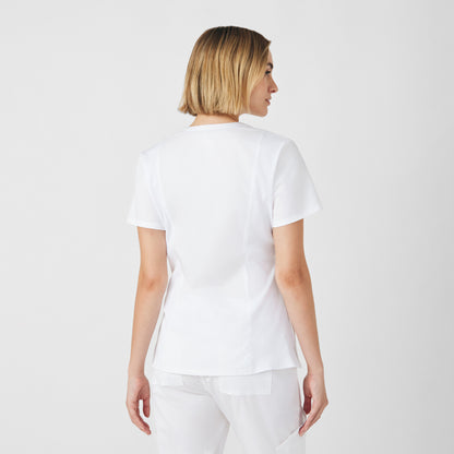 ProFlex 3-Pocket V-Neck Top  | White