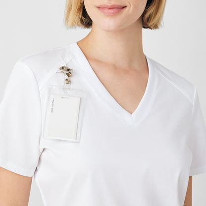 ProFlex 3-Pocket V-Neck Top  | White