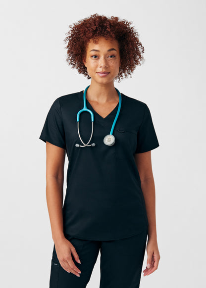 ProFlex 2-Pocket V-Neck Top  | Black