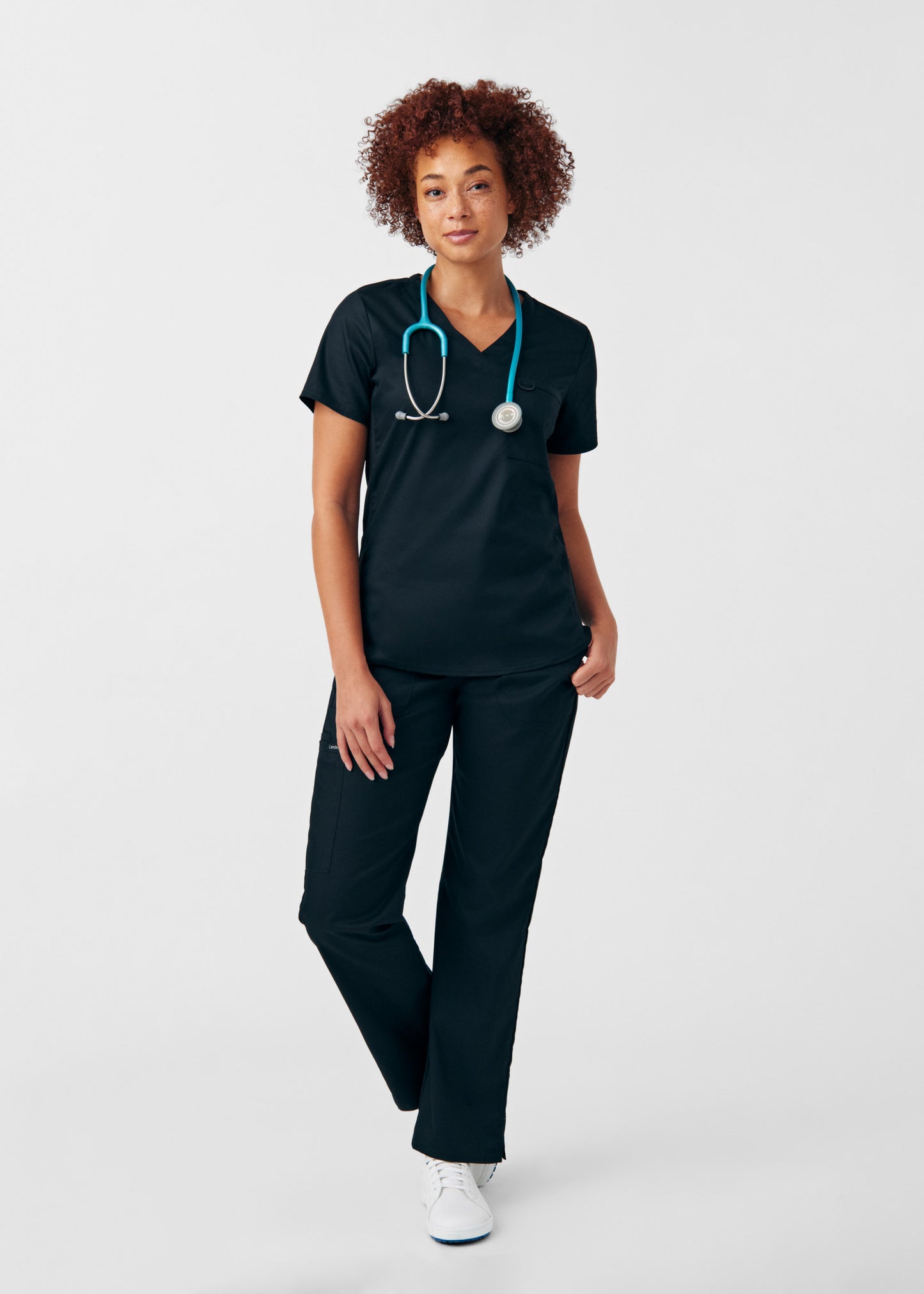 ProFlex 2-Pocket V-Neck Top  | Black
