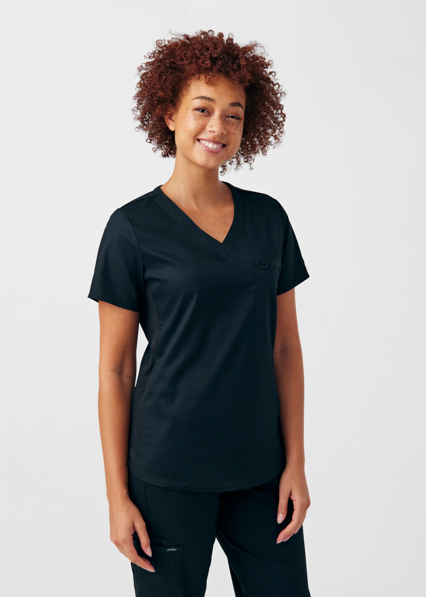 ProFlex 2-Pocket V-Neck Top  | Black