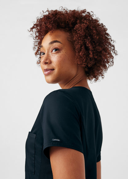 ProFlex 2-Pocket V-Neck Top  | Black