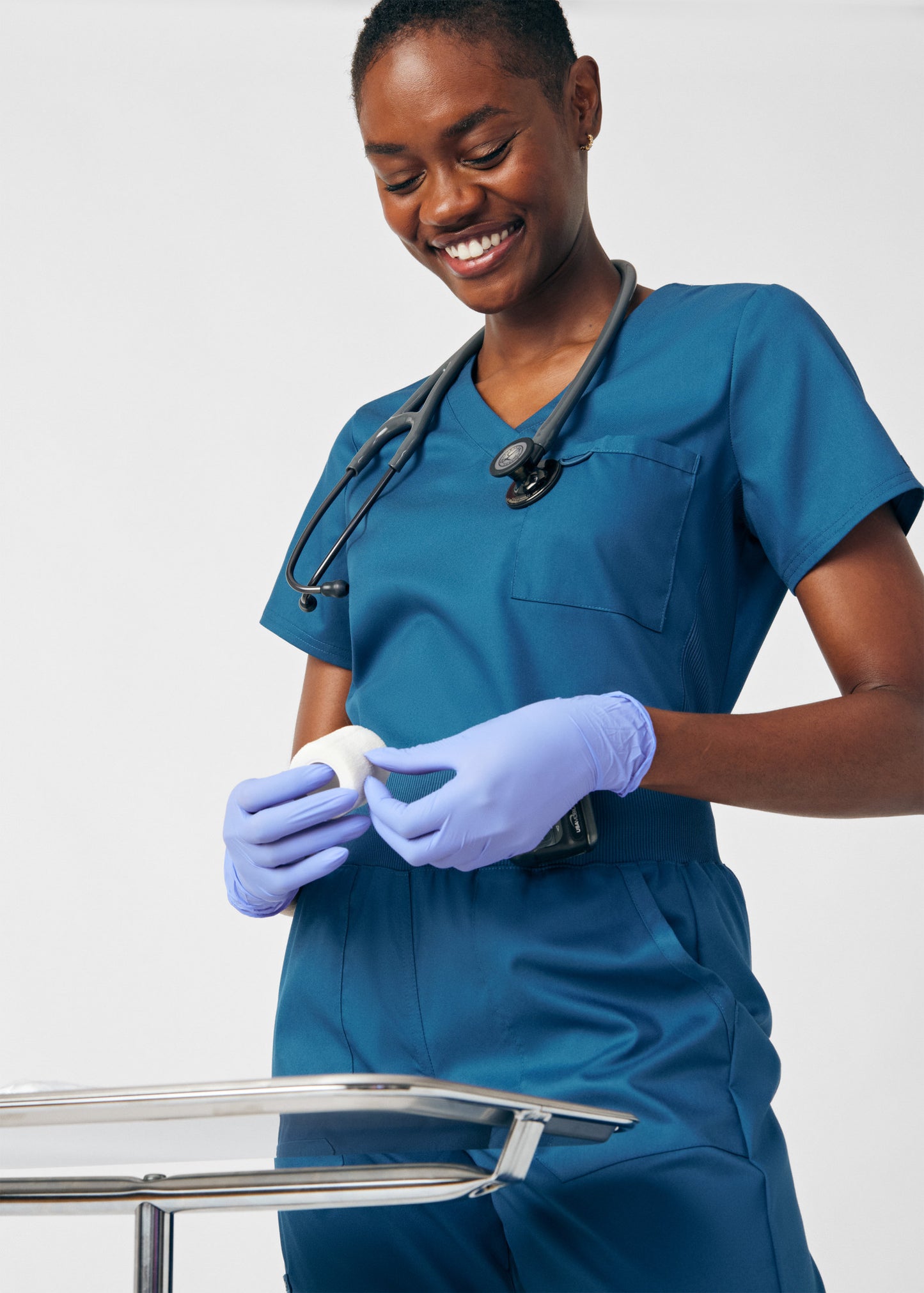 ProFlex 2-Pocket V-Neck Top  | Caribbean