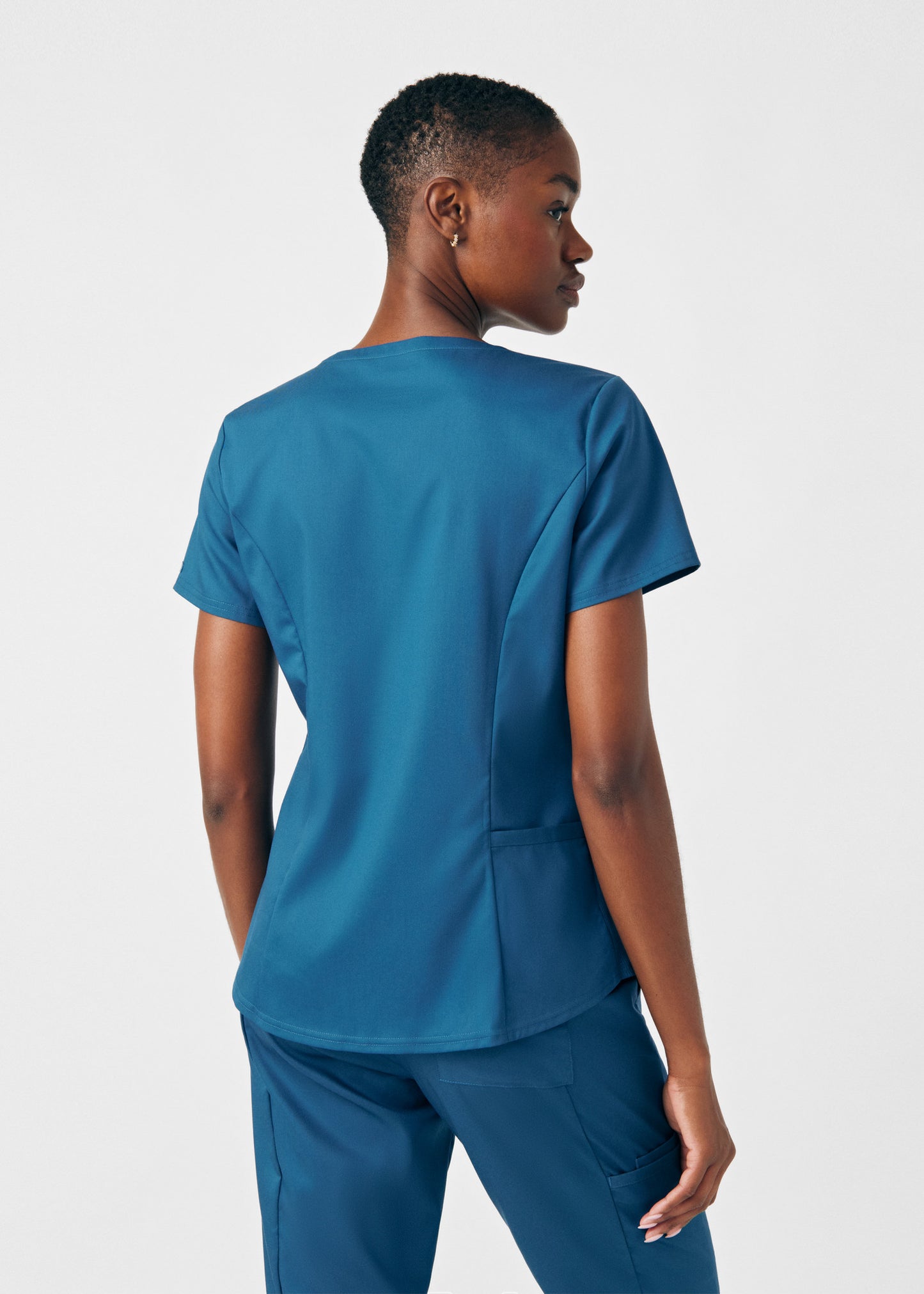 ProFlex 2-Pocket V-Neck Top  | Caribbean
