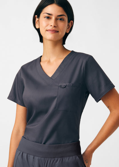 ProFlex 2-Pocket V-Neck Top  | Graphite