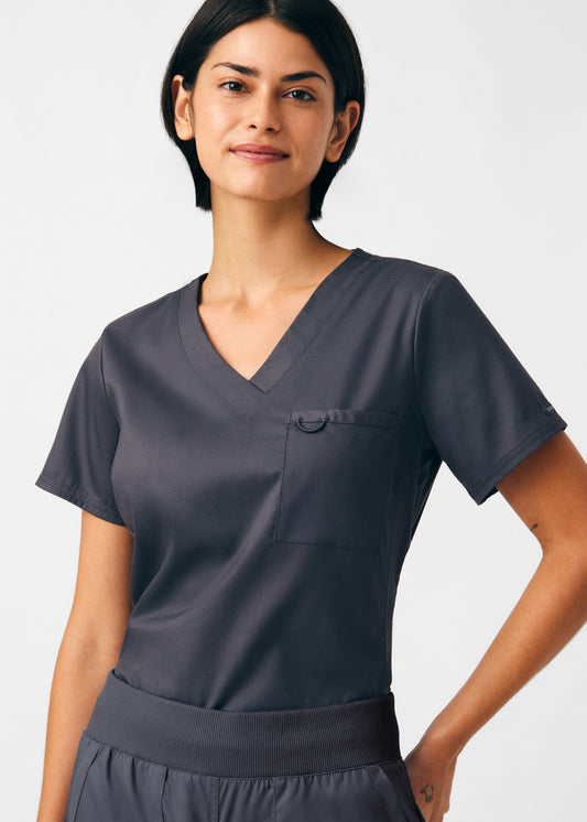 ProFlex 2-Pocket V-Neck Top  | Graphite