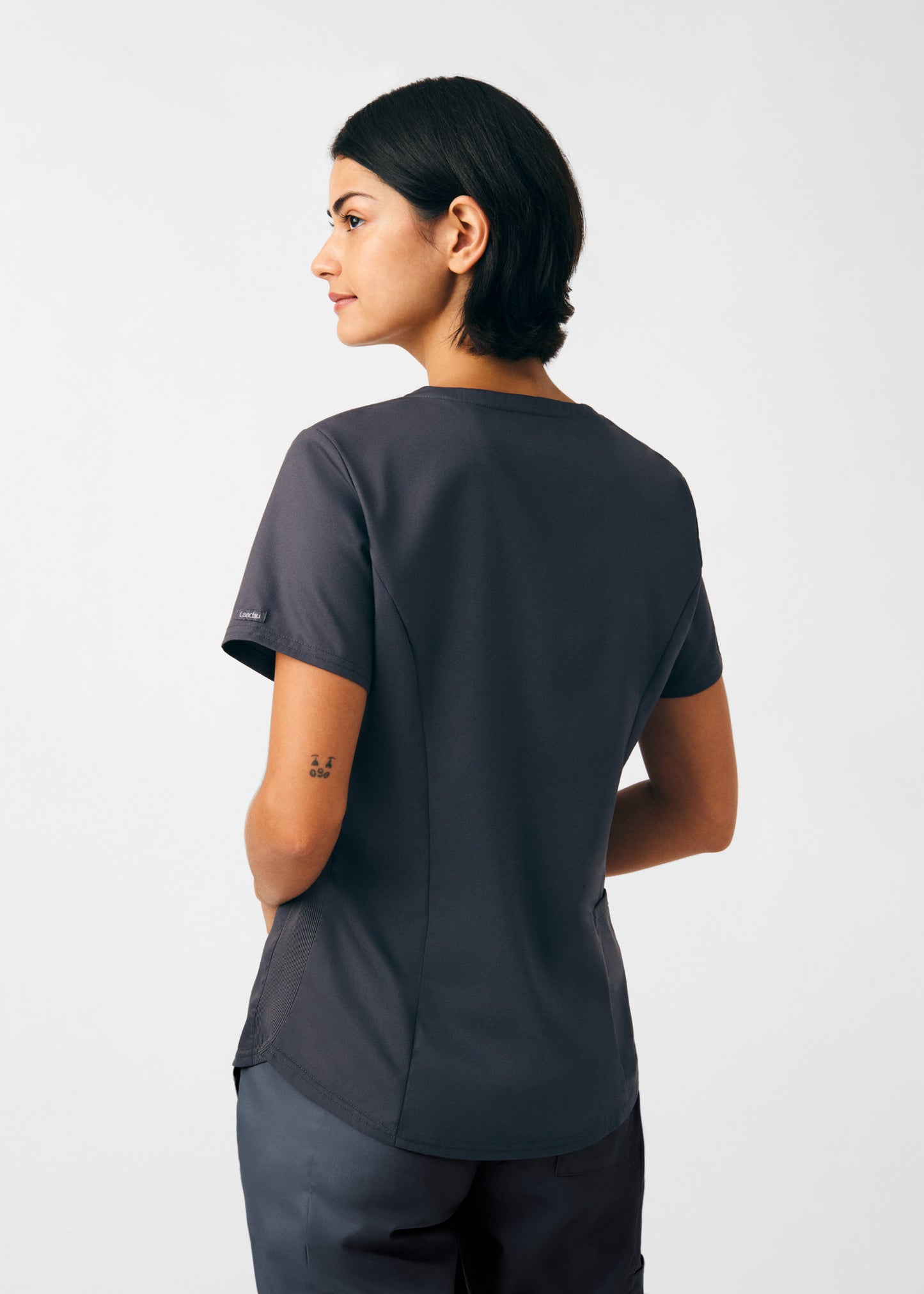ProFlex 2-Pocket V-Neck Top  | Graphite
