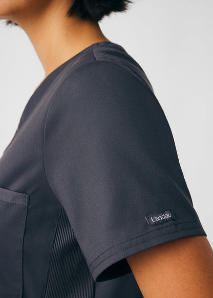 ProFlex 2-Pocket V-Neck Top  | Graphite