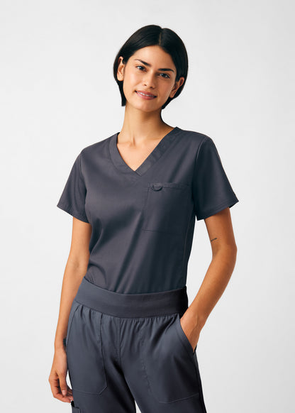 ProFlex 2-Pocket V-Neck Top  | Graphite