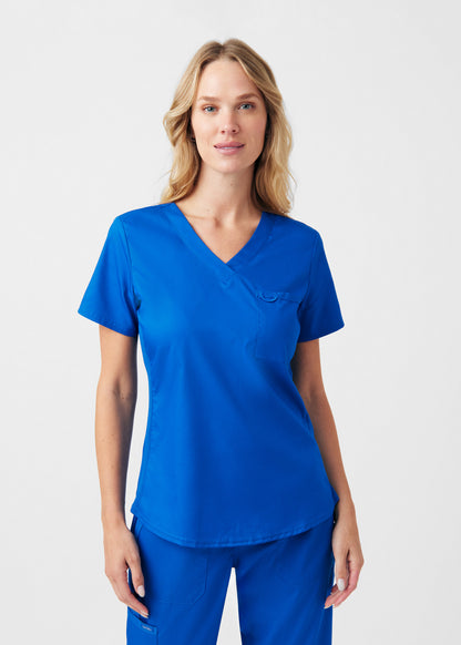 ProFlex 2-Pocket V-Neck Top  | Royal