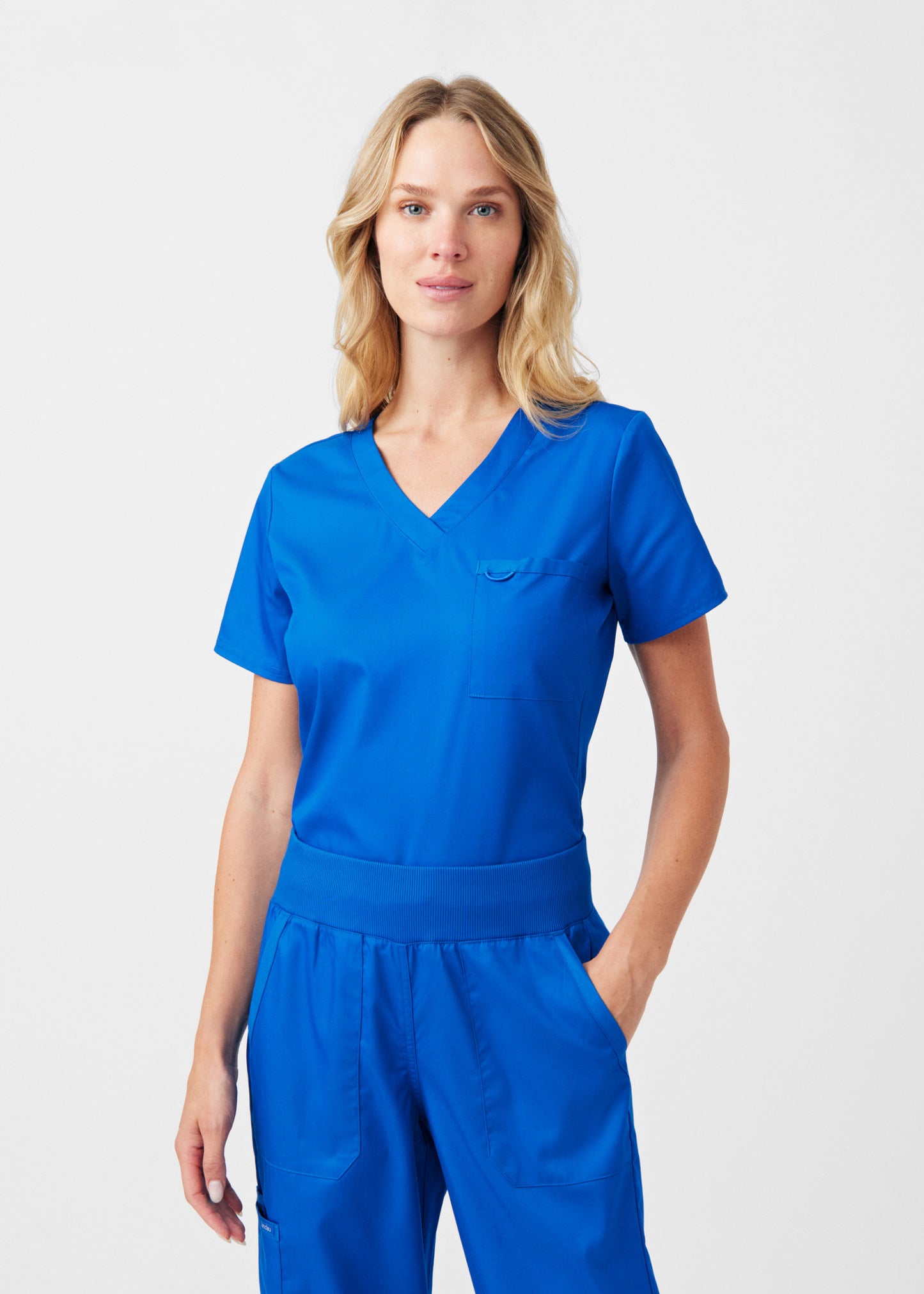 ProFlex 2-Pocket V-Neck Top  | Royal