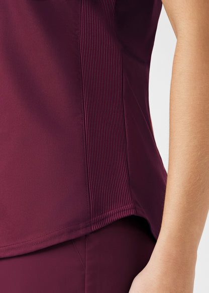 ProFlex 2-Pocket V-Neck Top  | Wine