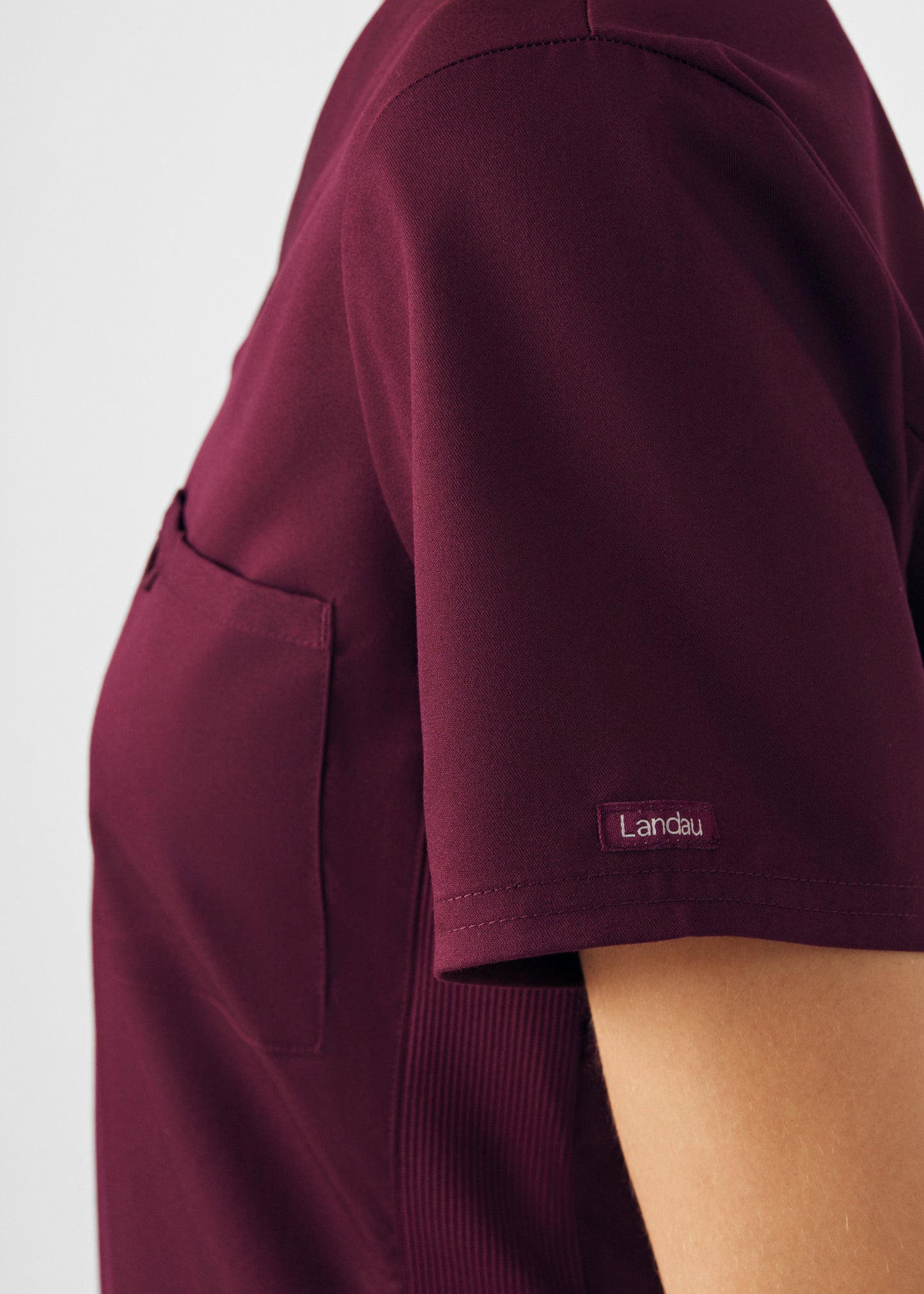 ProFlex 2-Pocket V-Neck Top  | Wine