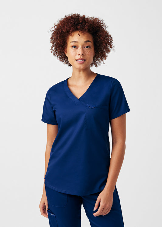 ProFlex 2-Pocket V-Neck Top  | True Navy