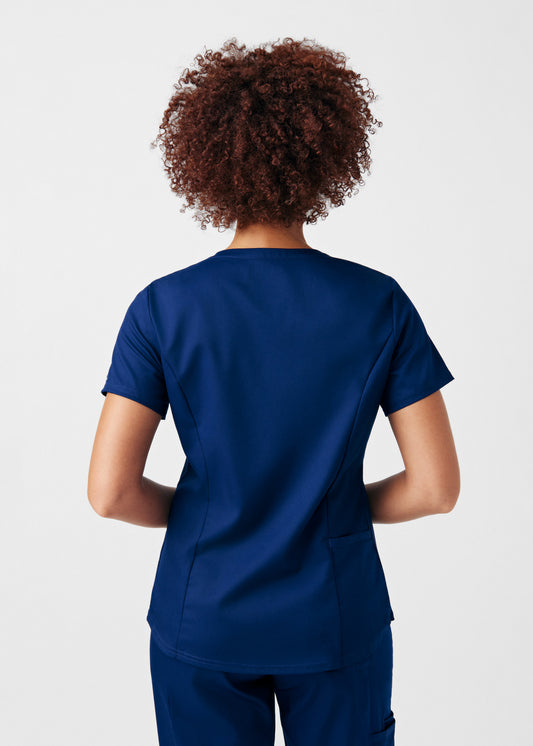 ProFlex 2-Pocket V-Neck Top  | True Navy