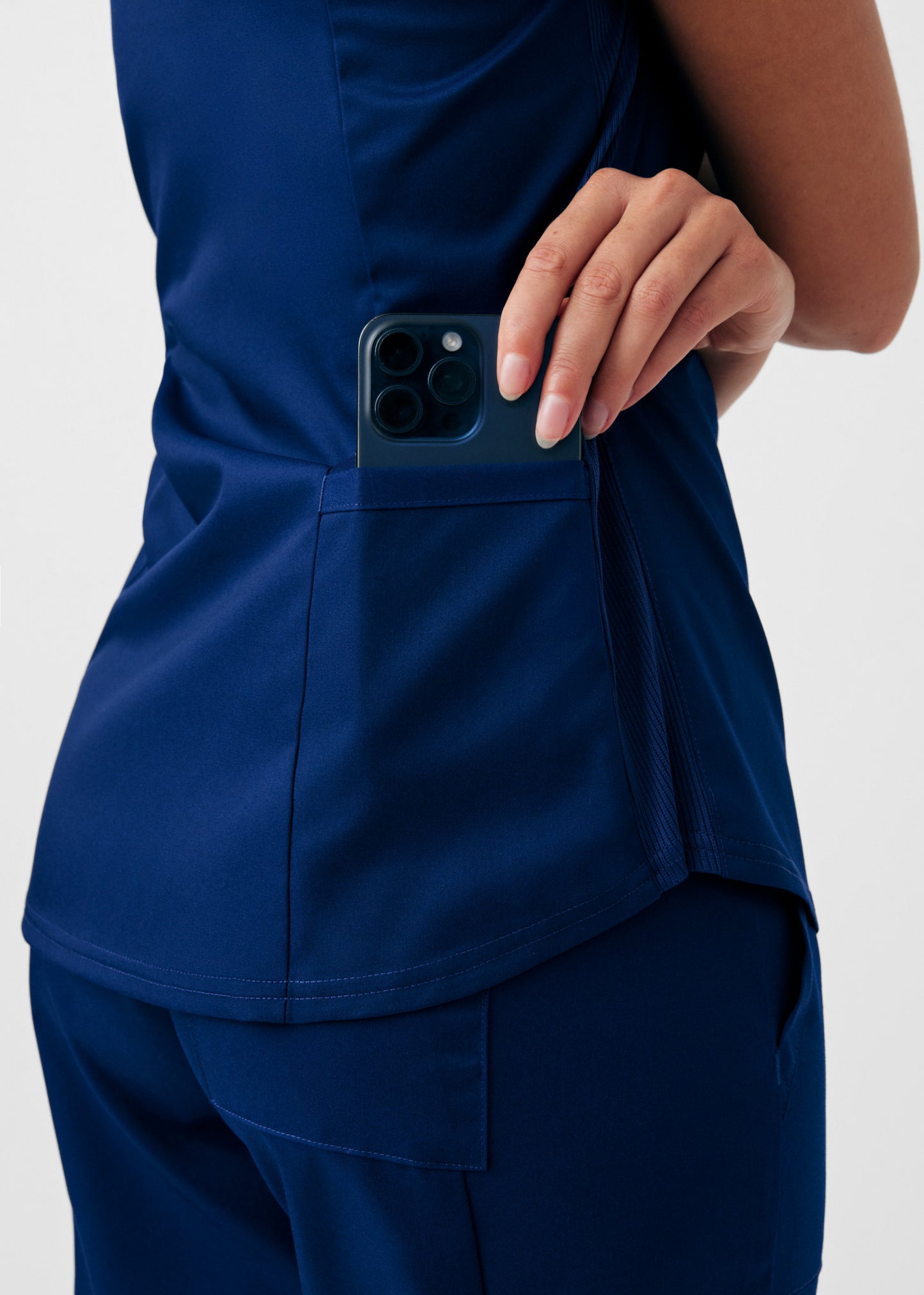 ProFlex 2-Pocket V-Neck Top  | True Navy