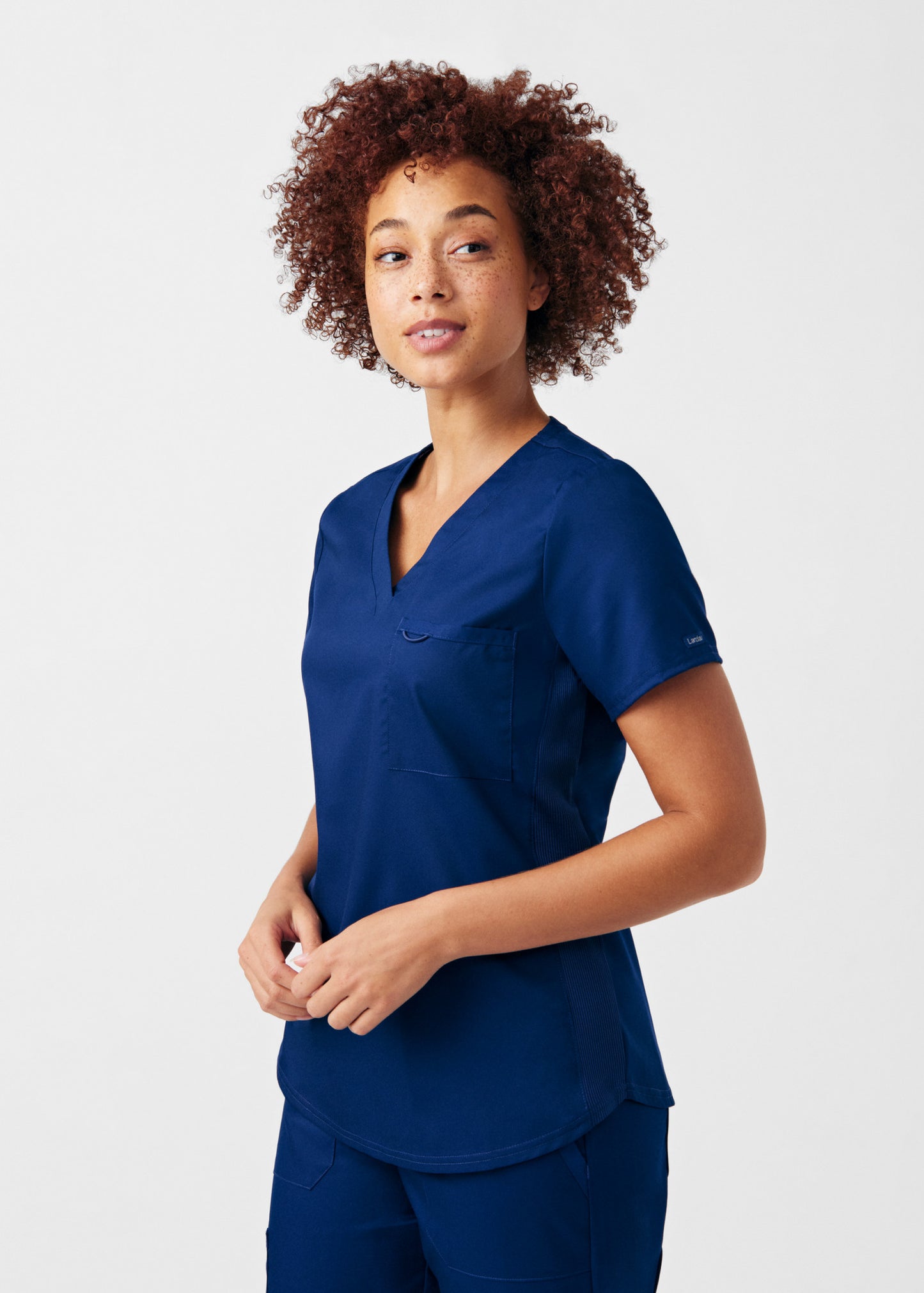 ProFlex 2-Pocket V-Neck Top  | True Navy