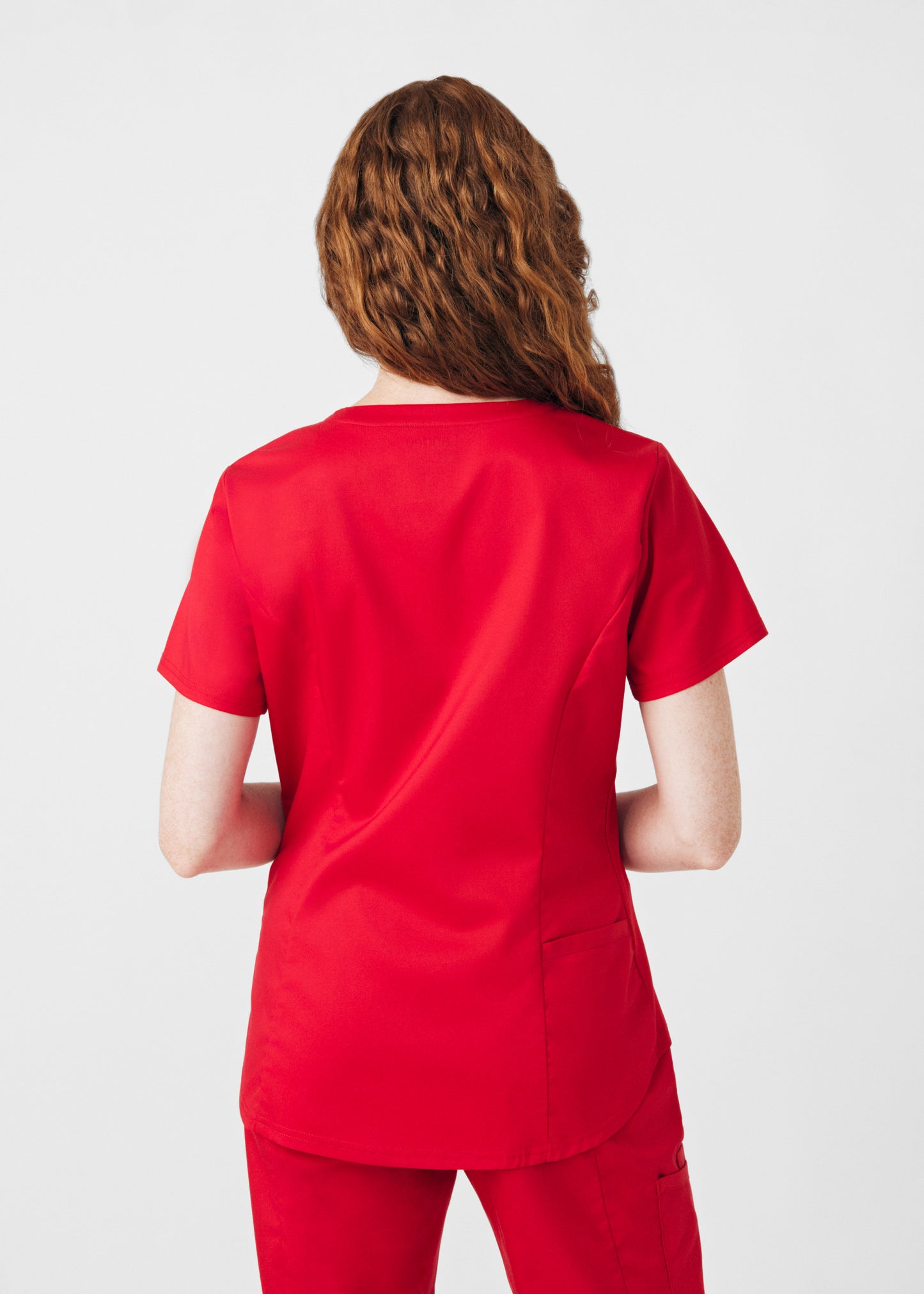 ProFlex 2-Pocket V-Neck Top  | True Red