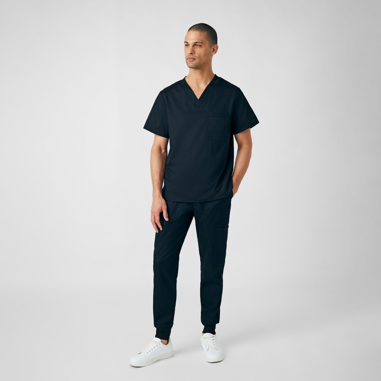 ProFlex 2-Pocket V-Neck Top  | Black