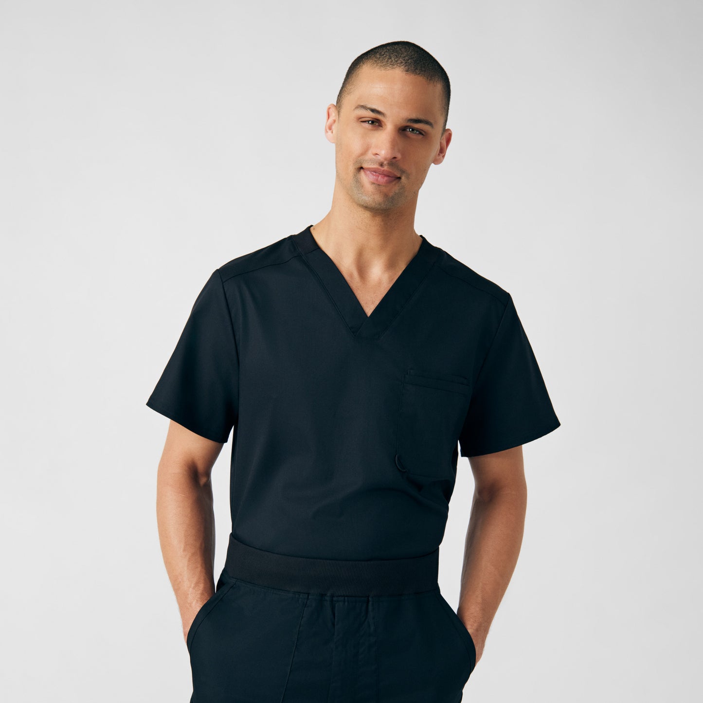 ProFlex 2-Pocket V-Neck Top  | Black