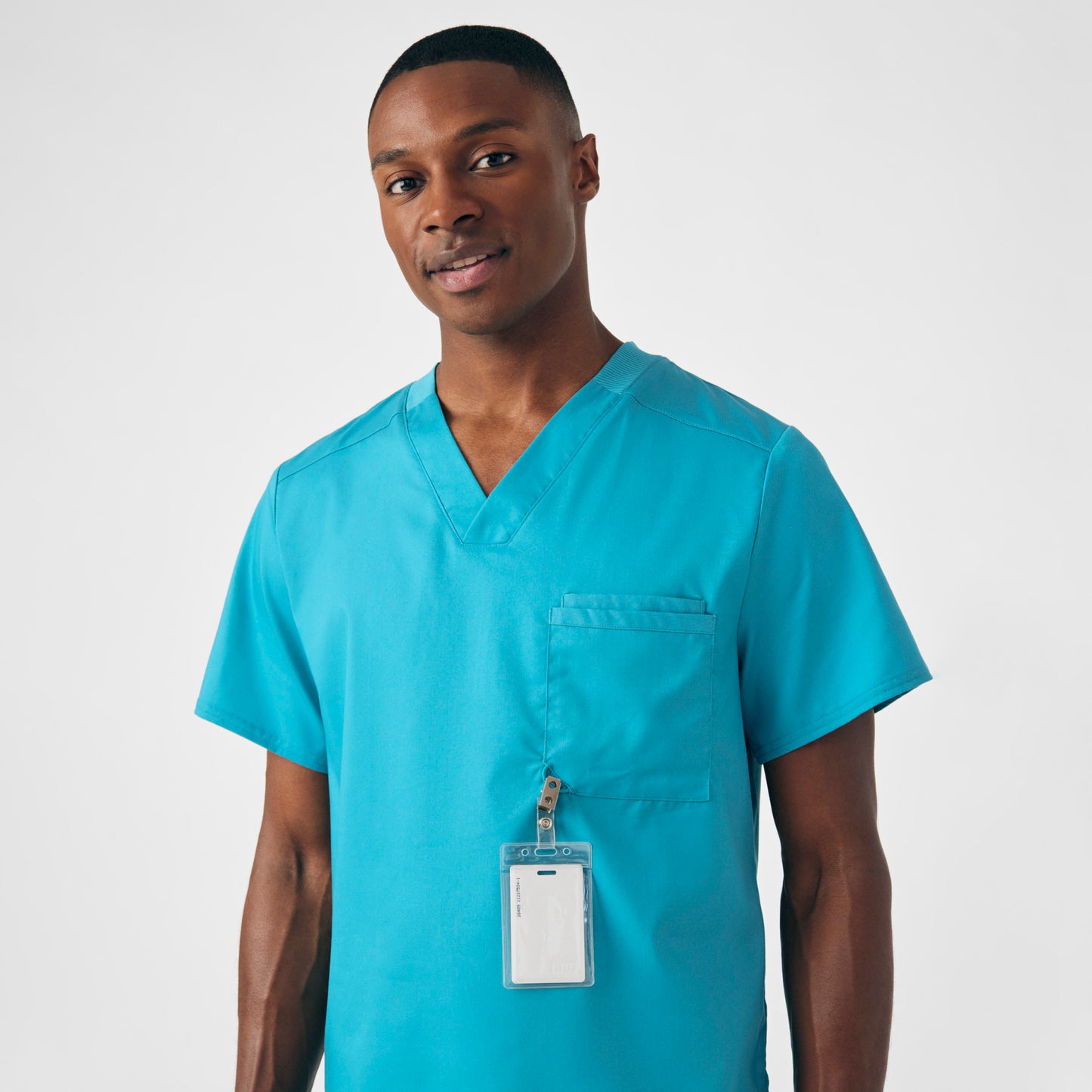 ProFlex 2-Pocket V-Neck Top  | Teal
