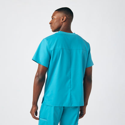 ProFlex 2-Pocket V-Neck Top  | Teal