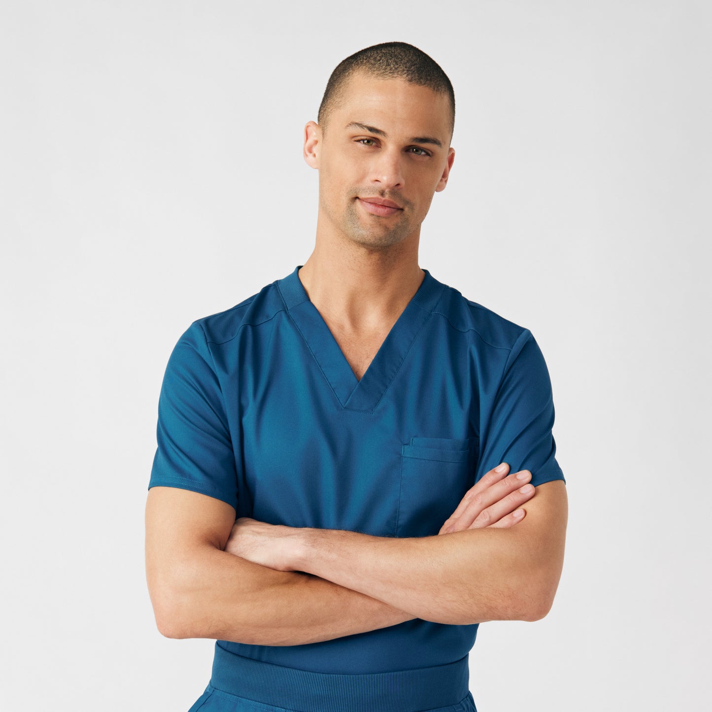 ProFlex 2-Pocket V-Neck Top  | Caribbean